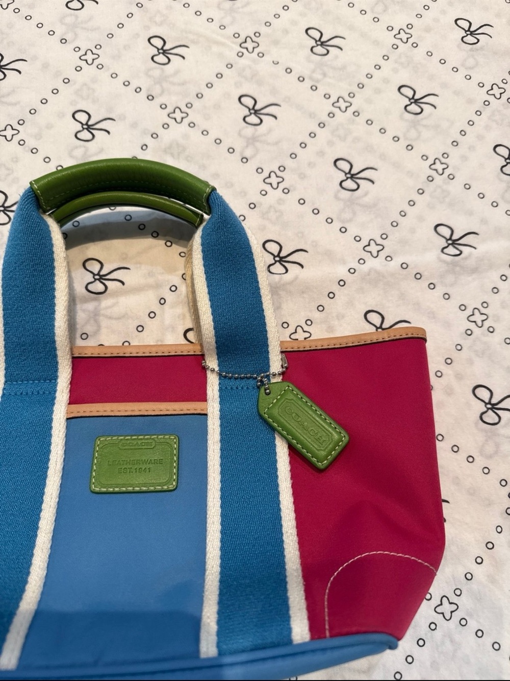Coach vintage pink mini tote bag - Picture 2 of 8